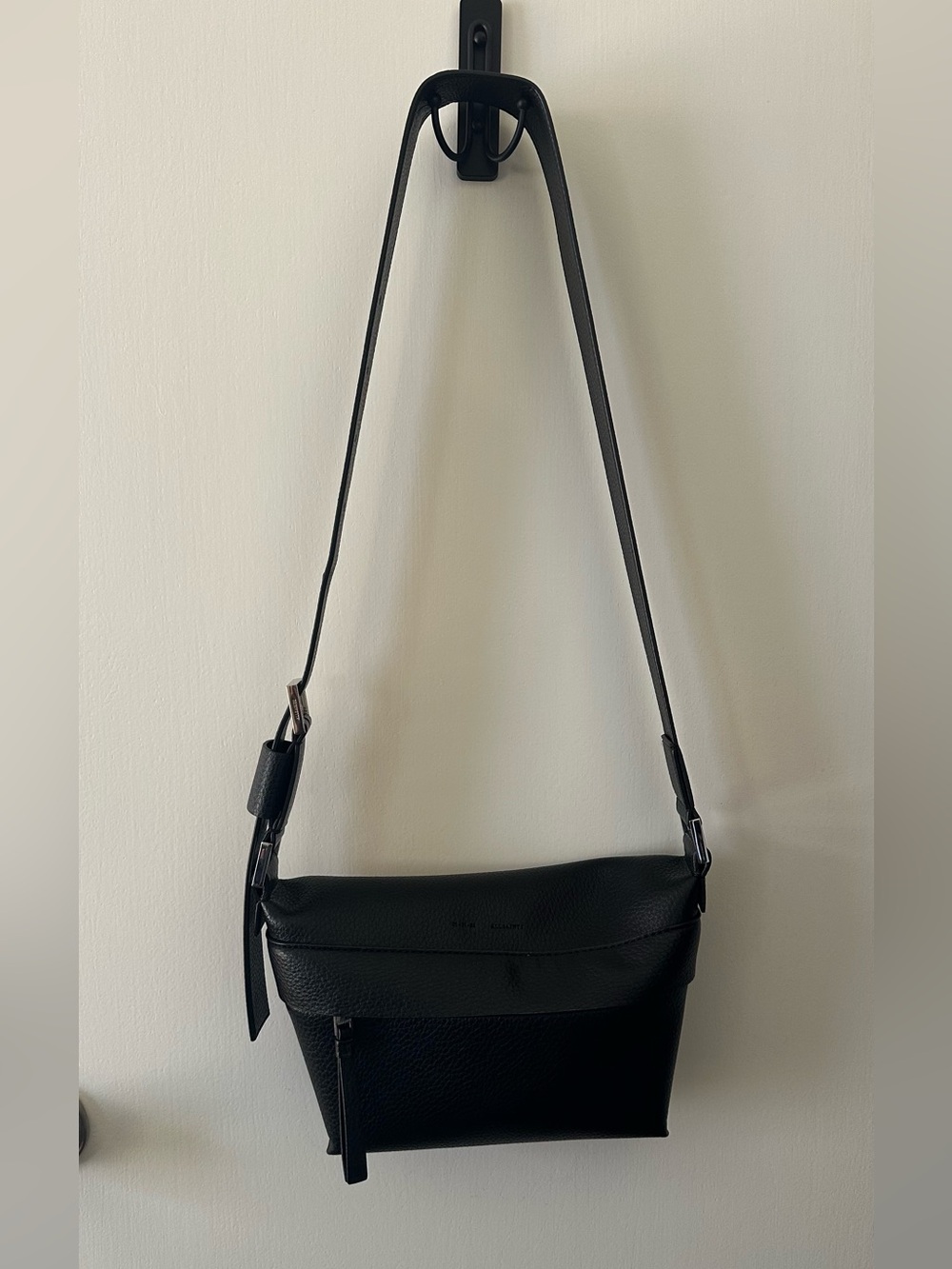 All Saints Colette Leather crossbody bag (black) - Picture 9 of 9